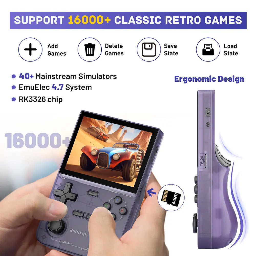 K36 Retro Handheld Game Console - Kinhank